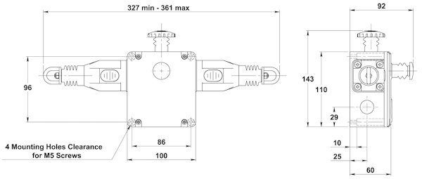 Safety Rope Pull Switch with Dual Head for Hazardous Areas (GLHD-SS-Ex)