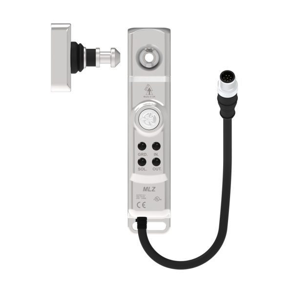 MLZ Compact Guard Locking Safety Switch with RFID, 316 Stainless Steel Housing and IP69K